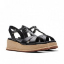 CLARKS Sandalias Negras 261763914-BLACK