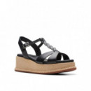 CLARKS Sandalias Negras 261763914-BLACK