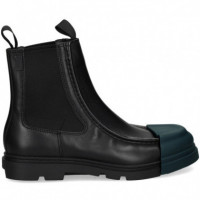 Botin Elastico Verde+negro  CAMPER