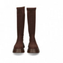 Bota Plataforma Textil Marron  CAMPER