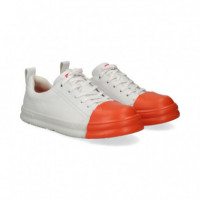 Deportivo Piel Naranja+blanco  CAMPER