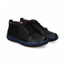 Goma Azul Deportivo Nobuck Negro  CAMPER