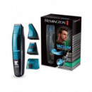 REMINGTON Kit Afeitadora de Barba MB6550 Vacuum Recargable,lavable Azul