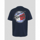 Camiseta TOMMY JEANS Globe Azul Marina