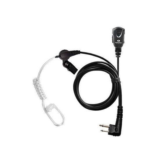 KOMUNICA Micro Auricular Pwr-tub-m Rizado Transparente para X Motorola de 2 Clavijas.