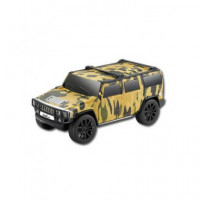 SAMI Altavoz Inalambrico Vintage Coche Hummer 8W RS-982,CAMUFLAJE,FM,USB,MICRO Sd,tipo C,TWS,1500MHA