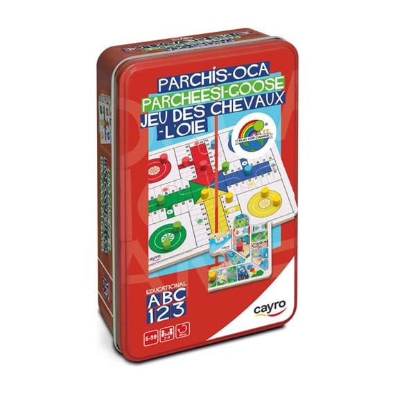 CAYRO Juego de Mesa Parchis+oca 118