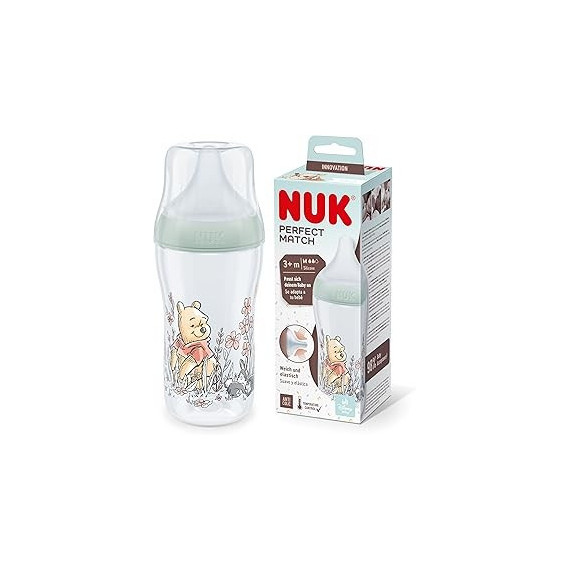 NUK Biberon Perfect Match Winnie Sil T-m 260ML