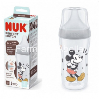 NUK Biberon Perfect Match Mickey Sil T-m 260ML