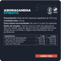 Synestia Ashwagandha 60 Capsulas  SYNESTIA BIOLOGY