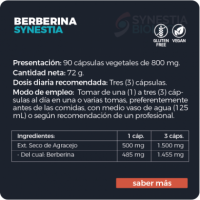 Berberina Synestia 90 Capsulas  SYNESTIA BIOLOGY