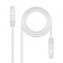 CABLE DE RED CAT.5 UTP FLEX 0.5M NANOCABLE WHITE