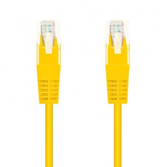 CABLE DE RED CAT.6 UTP 0.25M NANOCABLE YELLOW