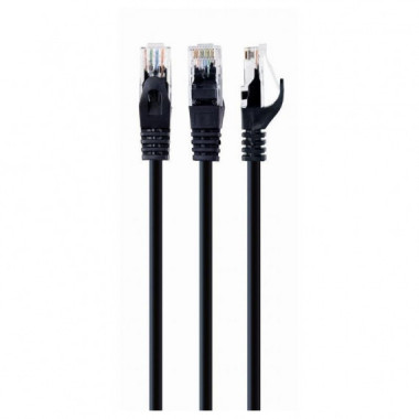 CABLE DE RED CAT.6 UTP 0.5M GEMBIRD BLACK