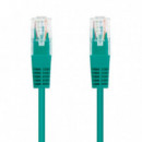 CABLE DE RED CAT.6 UTP 0.5M NANOCABLE GREEN