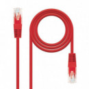 CABLE DE RED CAT.6 UTP 0.5M NANOCABLE RED