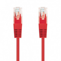 CABLE DE RED CAT.6 UTP 0.5M NANOCABLE RED