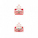 CABLE DE RED CAT.6 UTP 0.5M NANOCABLE RED