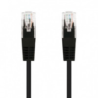 CABLE DE RED CAT.6 UTP FLEX 2M NANOCABLE BLACK