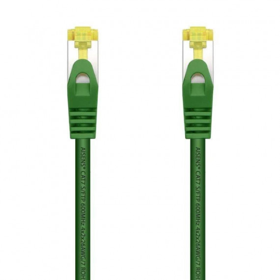 CABLE DE RED CAT.7 S/FTP 0.25M AISENS GREEN