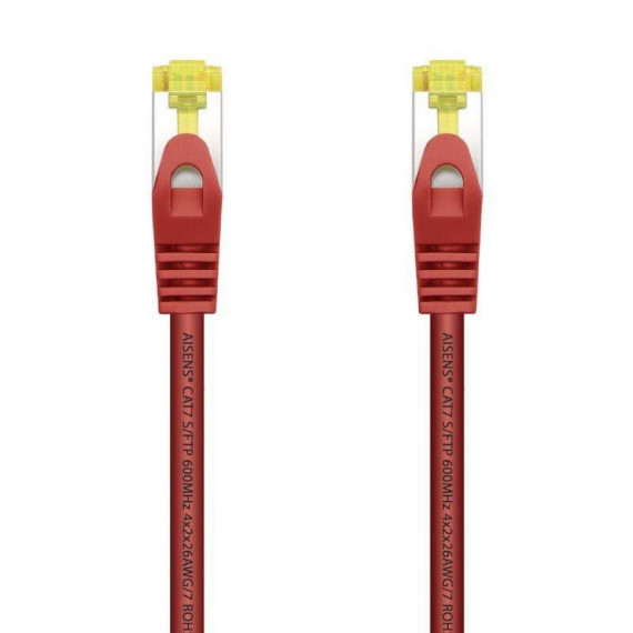 CABLE DE RED CAT.7 S/FTP 0.25M AISENS RED