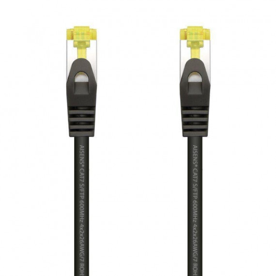 CABLE DE RED CAT.7 S/FTP 0.5M AISENS BLACK