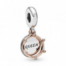 PANDORA Moments Joyería Charm Colgante Reina y Corona Real 788255