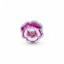 PANDORA Moments Charm en Plata de Ley Flor Pensamiento Rosa 790777C01