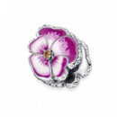 PANDORA Moments Charm en Plata de Ley Flor Pensamiento Rosa 790777C01