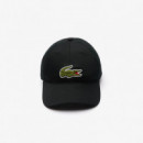 Gorra de Sarga de Algodón con Insignia de Cocodrilo de LACOSTE