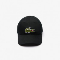 Gorra de Sarga de Algodón con Insignia de Cocodrilo de LACOSTE