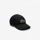 Gorra de Sarga de Algodón con Insignia de Cocodrilo de LACOSTE