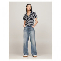 Polos Slim Cody Crop Button  TOMMY HILFIGER