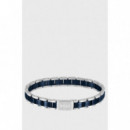 Pulsera BOSS Metalizada/azul