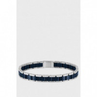 Pulsera BOSS Metalizada/azul