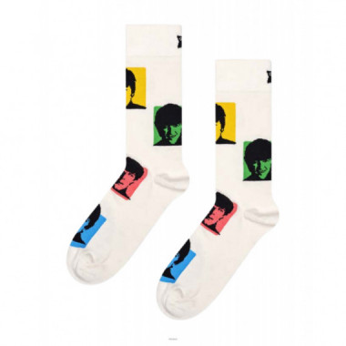 Calcetines HAPPY SOCKS Special Edition Beatles Silhouettes White