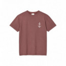 Camisetas Hombre Camiseta LA PAZ Dantas Marsala