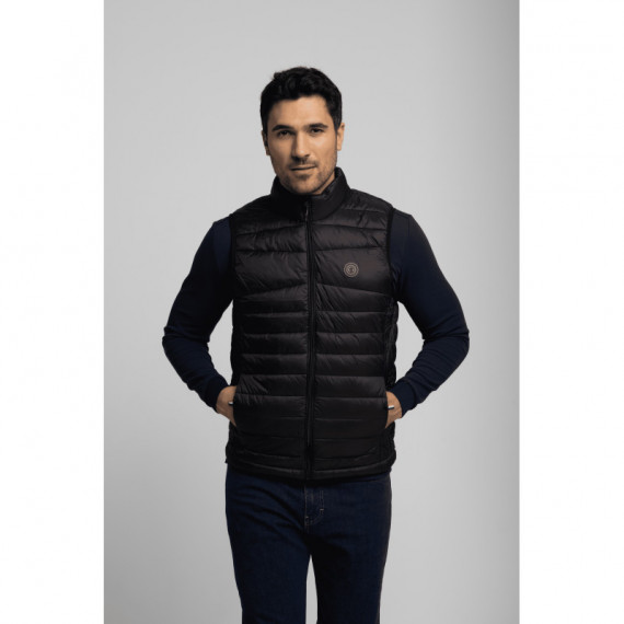 Chaquetas Hombre Chaleco CORONEL TAPIOCA Acolchado Alondra Negro