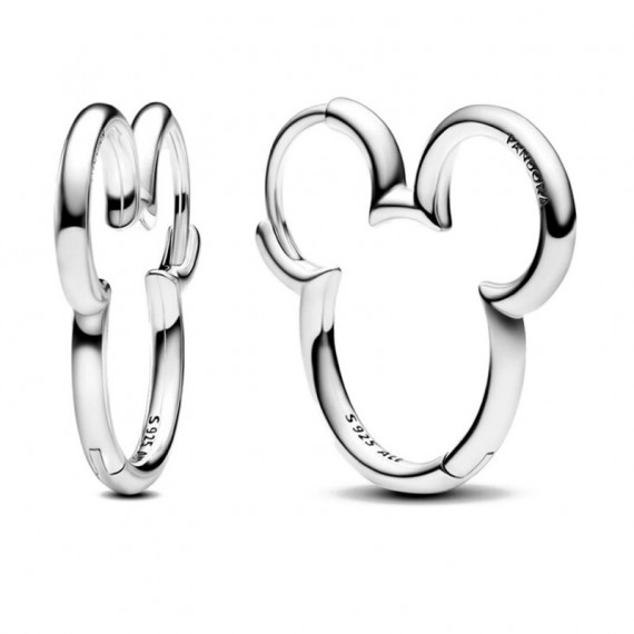 Pendientes de Aro Silueta de Mickey Mouse de Disney 293528C00