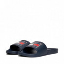 Chanclas con Aplicación con Logo  TOMMY HILFIGER