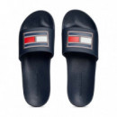 Chanclas con Aplicación con Logo  TOMMY HILFIGER