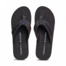 Chanclas de Tiras Trenzadas con Logo  TOMMY HILFIGER