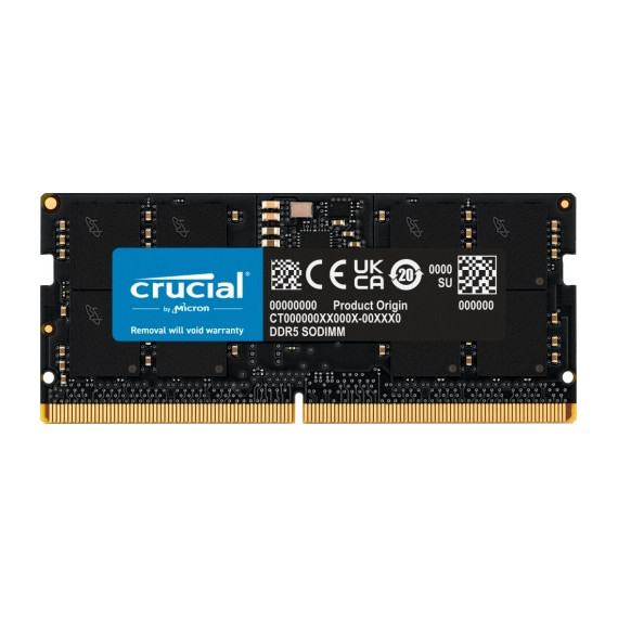 Memoria Portatil CRUCIAL DDR5 16GB 4800 Mhz Sodimm