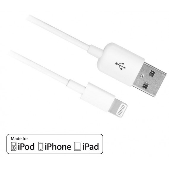 Cable EWENT para Apple USB A- Lightning M-m