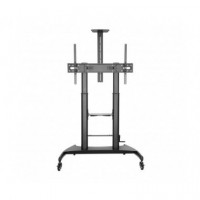 Soporte TV 60"-100" Suelo con Ruedas Negro