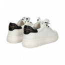 Talon Negro Deportivo Piel Blanco  KATE SPADE