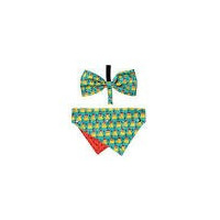 FUZZYARD perro pajarita y bandana Merry Quackmas S/M