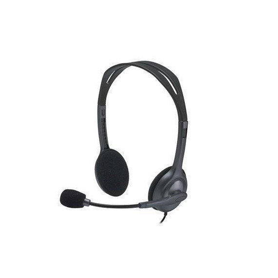 LOGITECH Micro Auricular Para PC/Smartphone/Movil H111 Jack 3.5 Negro