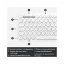 LOGITECH Teclado Bluetooth Para Mac/Iphone/Ipad K380 Blanco