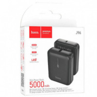 Powerbank 5.000 mAh salida USB-A, entrada USB-C Hoco J96 Negro